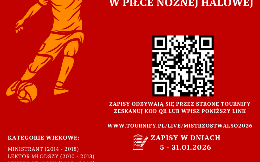 XXI Mistrzostwa LSO Archidiecezji Białostockiej w piłce nożnej halowej – ruszają zapisy!